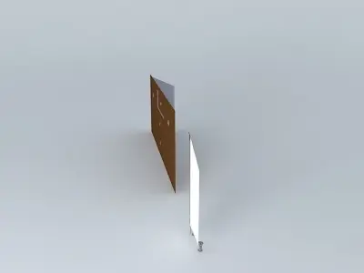 Furniture wooden cabinet 3D model