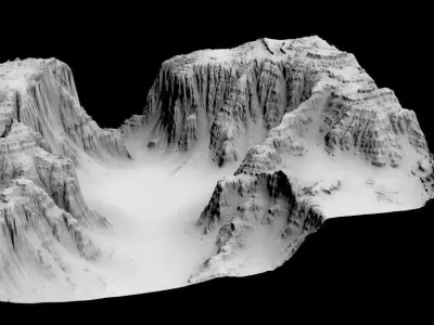 Detailed Canyon Model 3D model