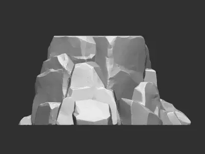 3D Mountain rock Zbrush sculpt 3D model