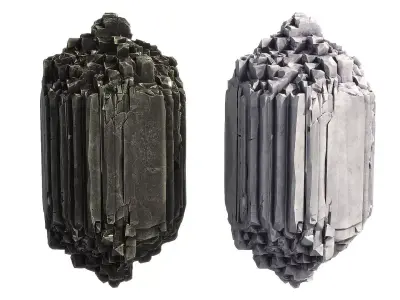 Stone Set Low-poly 3D model