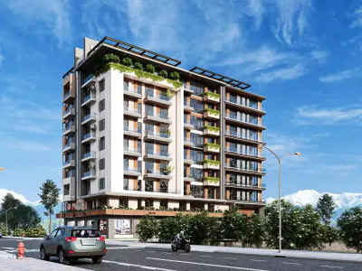 Modern Apartment Exterior 3D model