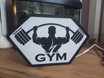 GYM Lamp RGB Led 3D print model