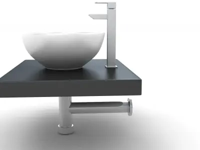 Wash Basin Plate 3D model