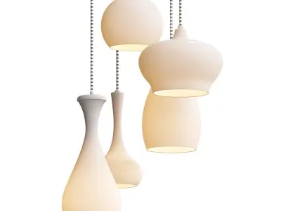 Hanglamp Drops  Wonen  Lighting 3D model