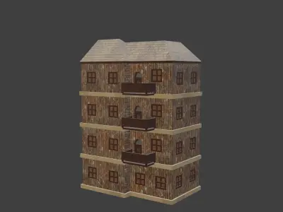 House Model 42 Low-poly 3D model