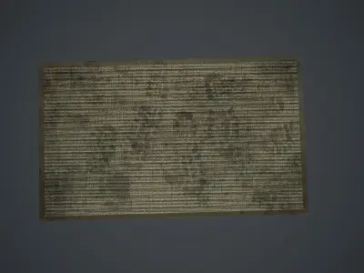 Front Door Floor Mat PBR Game Ready Low-poly 3D model