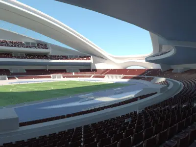  Conceptual stadium of the future 