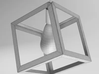 Cube Lamp 3D model