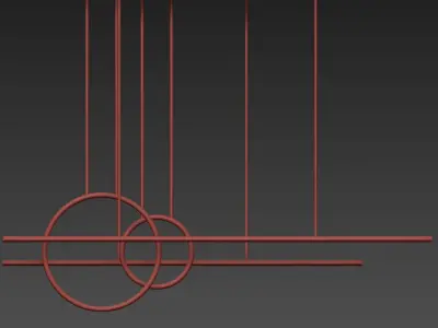 Chute Calypso Linear Suspension 3D model