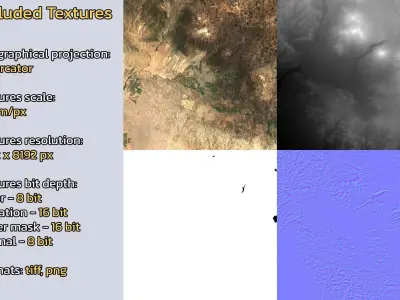 Arequipa Peru City Landscape 3D Model 3D model