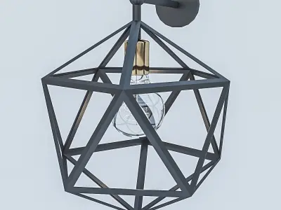 Loft Lamp Low-poly 3D model