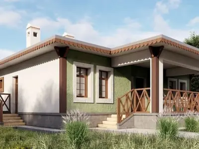 Tip1 House Plans Architectural Drawings  Modern House Plans 3D model