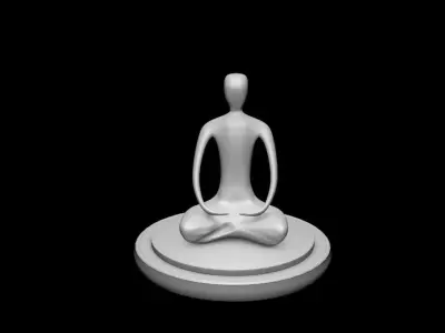 Figure - meditation 3D model