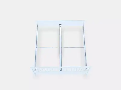 IDANAS Bed frame 8 Low-poly 3D model