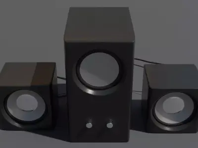 Speakers speaker system 3D model