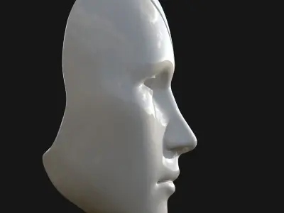Broken mask 3D model