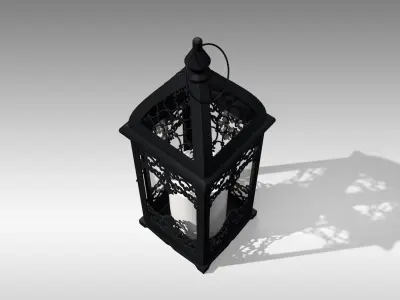 Metal Lantern 03 Low-poly 3D model