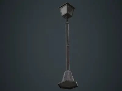 Street Light 1B Low-poly 3D model