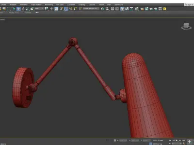 Blink Swing Arm Wall Sconce Low-poly 3D model