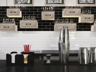 Bar counter 3D model