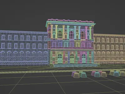 ETH Zurich - University Main Building West Facade 3D model