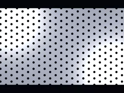 Perforated panel with 11 percent opening 25O94 3D model