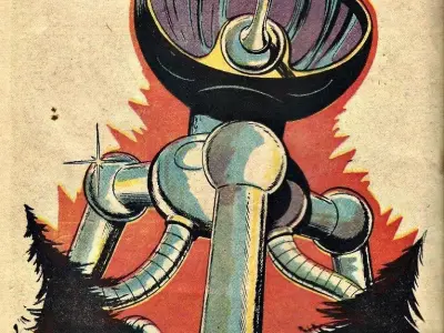 Martian Tripod Low-poly 3D model