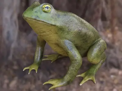 Frog Toad Low-poly 3D model