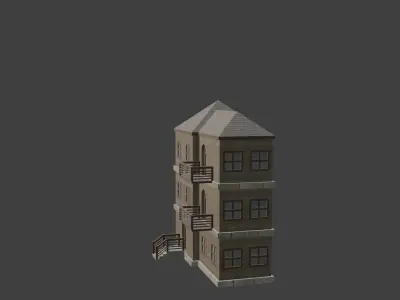House Model 11 Low-poly 3D model