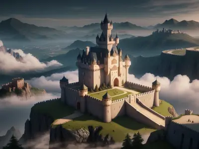 15 different castle ideas against the backdrop Texture
