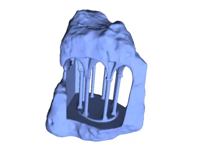 Columns and Pillars Carved Into Stone 3D print model
