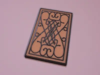 Door Mat Low-poly 3D model