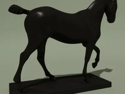 Horse Statuette 3A 3D model