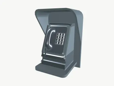 Telephone Low-poly 3D model