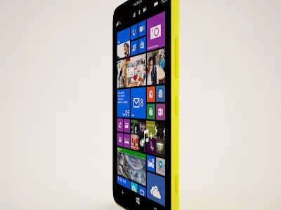 Nokia Lumia 1320 Yellow 3D model