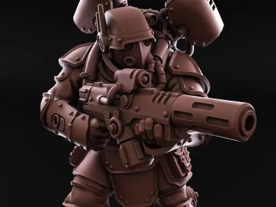 Kill Squad - Special Forces - Imperial Guard 3D print model