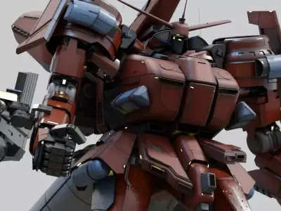 AGX-401 Heavy Assault Mech 3D model
