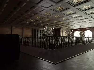 Ballroom Low-poly 3D model