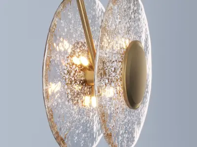 Sprinkled Glass Lamp sku 25656 by Pikartlights Free 3D model