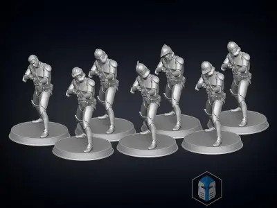 Clone Trooper Figurines - Defenders 3D print model