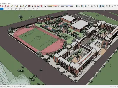 Sketchup School and University B7 3D model