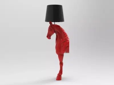 Horse lamp 3D print model