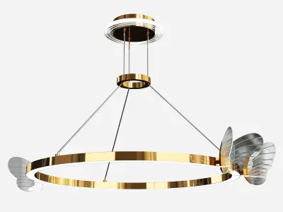BABETTA Collection butterfly chandelier Low-poly 3D model