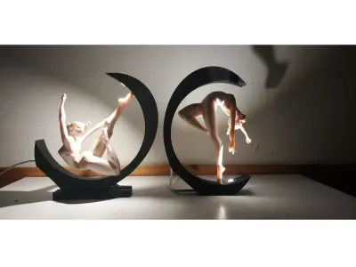BEDSIDE LAMP - DANCE IN THE LIGHT 3D print model