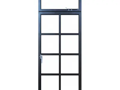 Steel windows 3D model