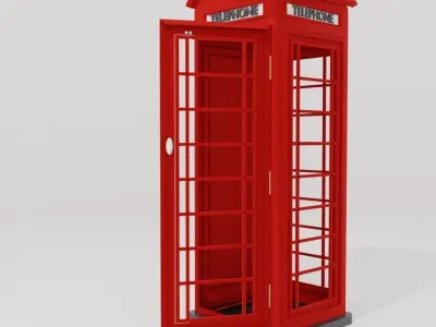 london telephone box 3D model