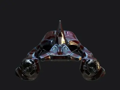 PLANET BOMBER Low-poly 3D model