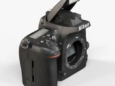 Nikon D750 Body DSLR camera Low-poly 3D model