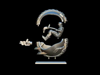 Apocalypse Assault Monobike 3D print model