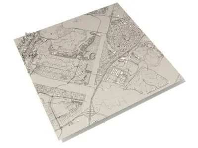 Cityscape Dubai Emirates Hills United Arab Emirates 3D model